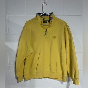 IZOD Men's Yellow Quarter-Zip Sweater large